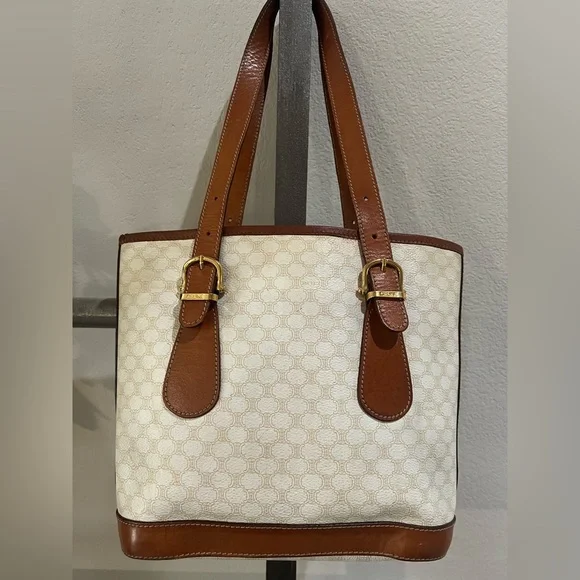 Celine | Vintage Macadam Canvas Tote - Picture 3 of 16